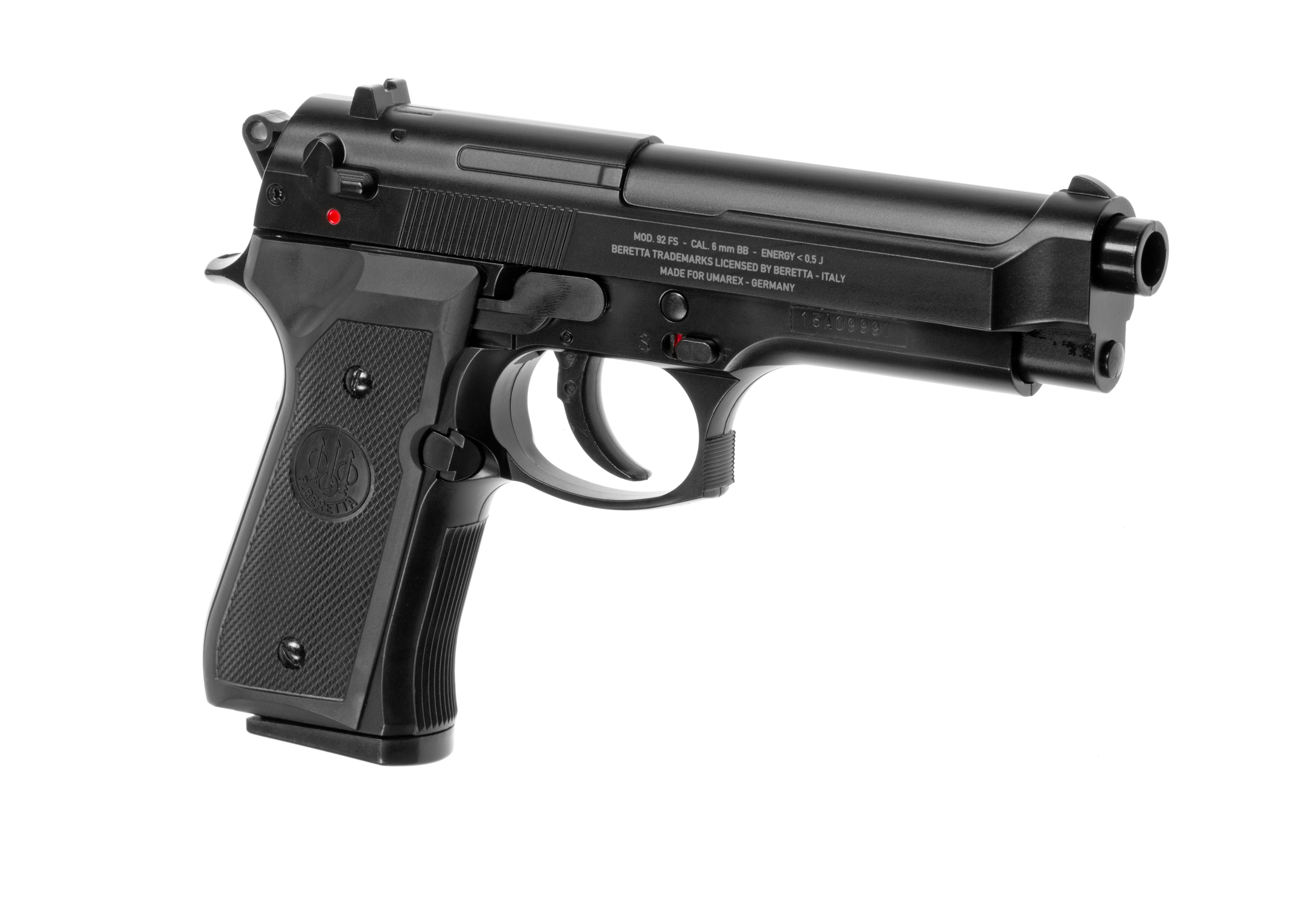トイガン BERETTA M92F 9mm Semiautomatic Pistol Beretta M92 FS Metal Slide Spring Gun (2026) - Airsoft.ch