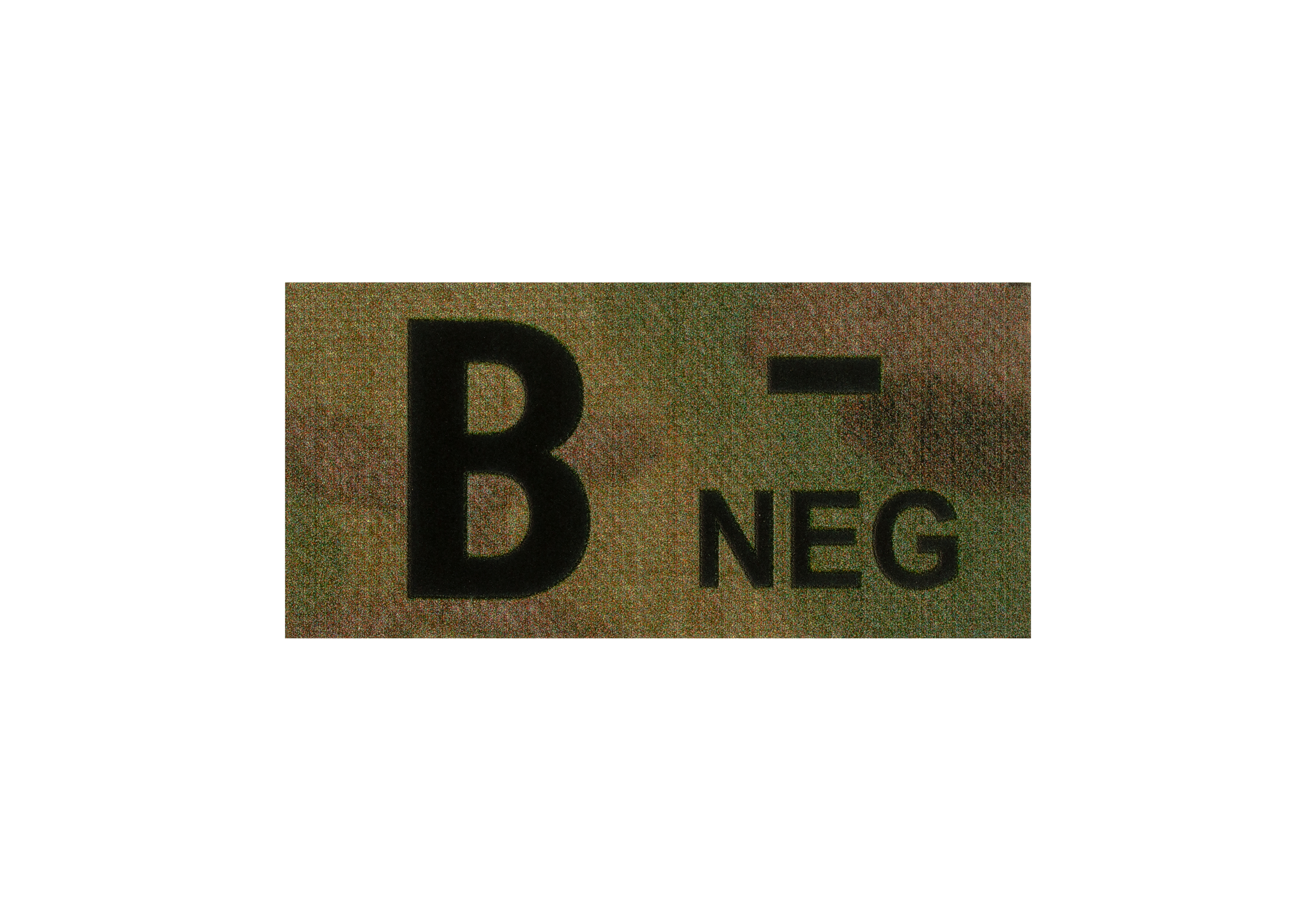 Clawgear B Neg IR Patch Clawgear B Neg IR Patch