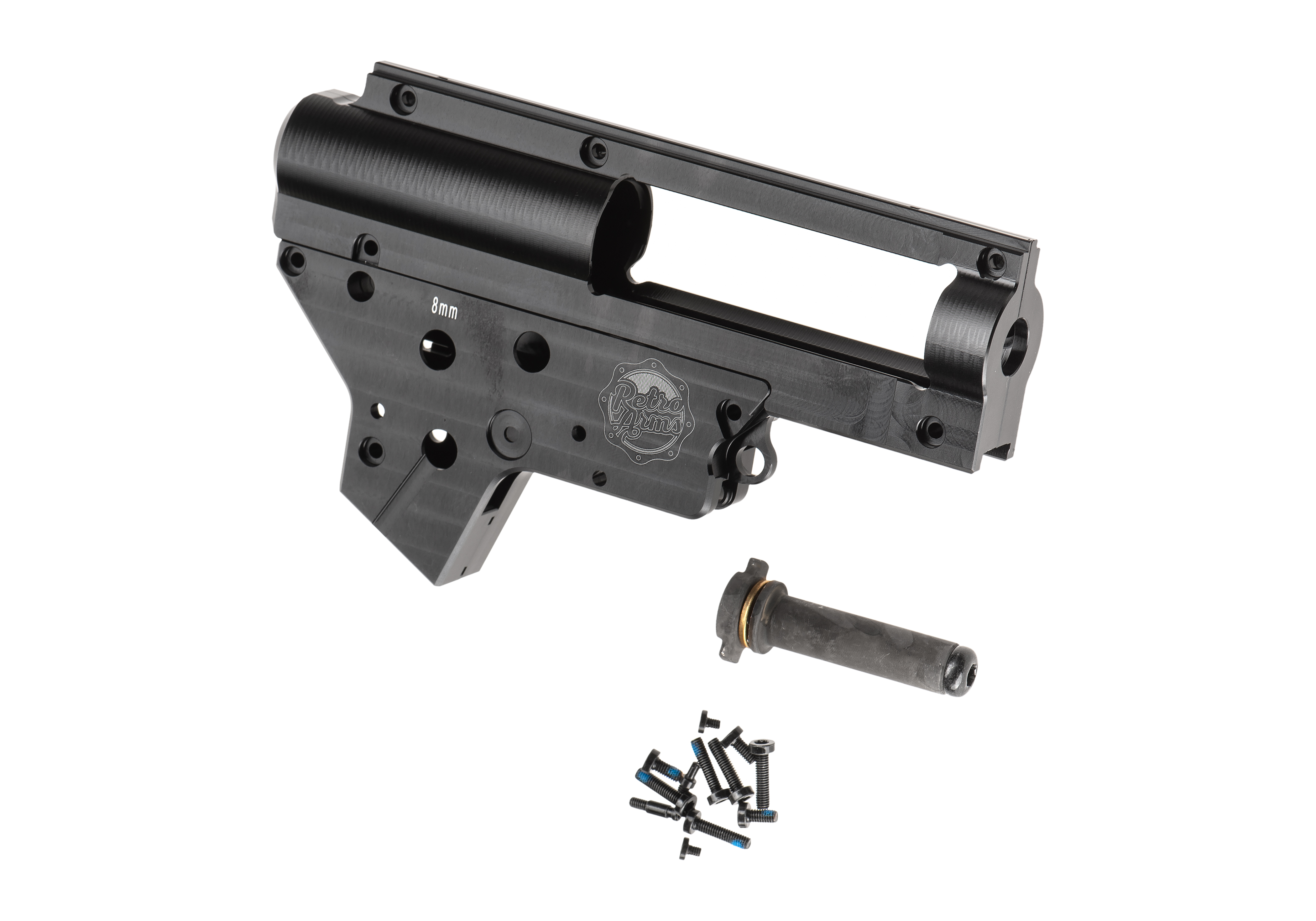 Retro Arms CNC Split Gearbox V2 8mm QSC (2025) - Airsoftzone Retro Arms CNC Split Gearbox V2 8mm QSC (2025) - Airsoftzone
