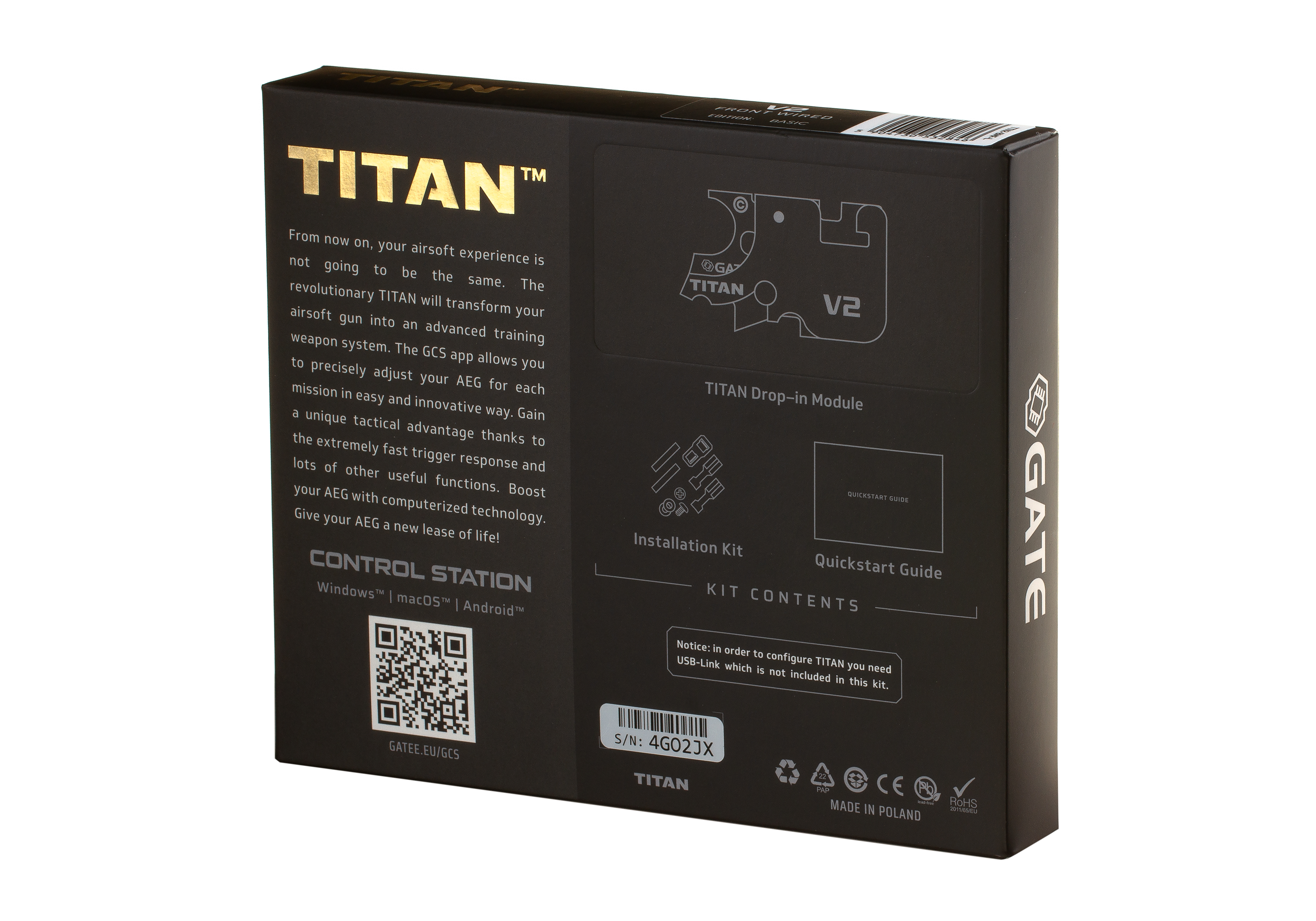 Gate Titan V2 Basic Module Front Wired Semi Only (2025