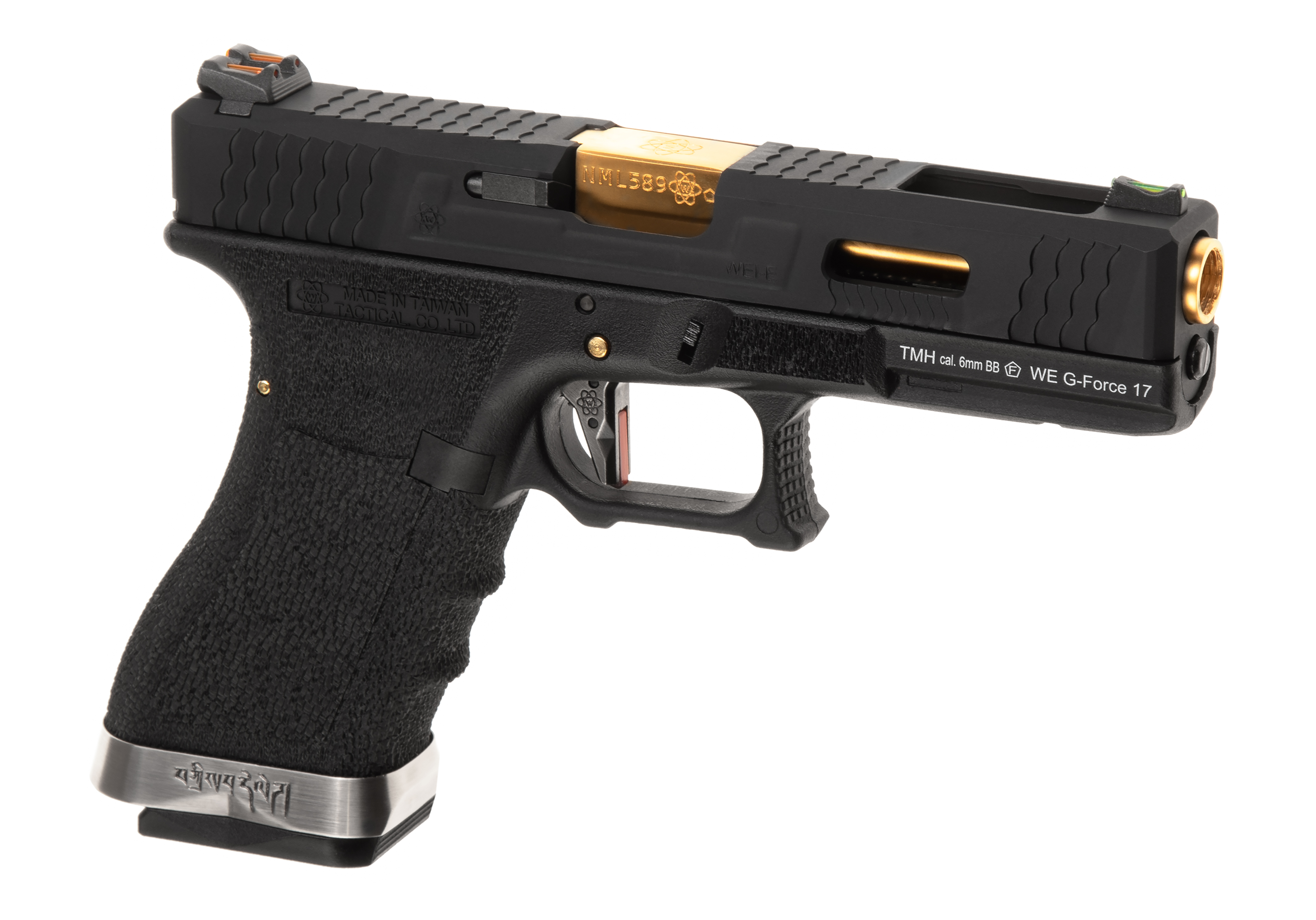 Glock 17 black and gold best sale
