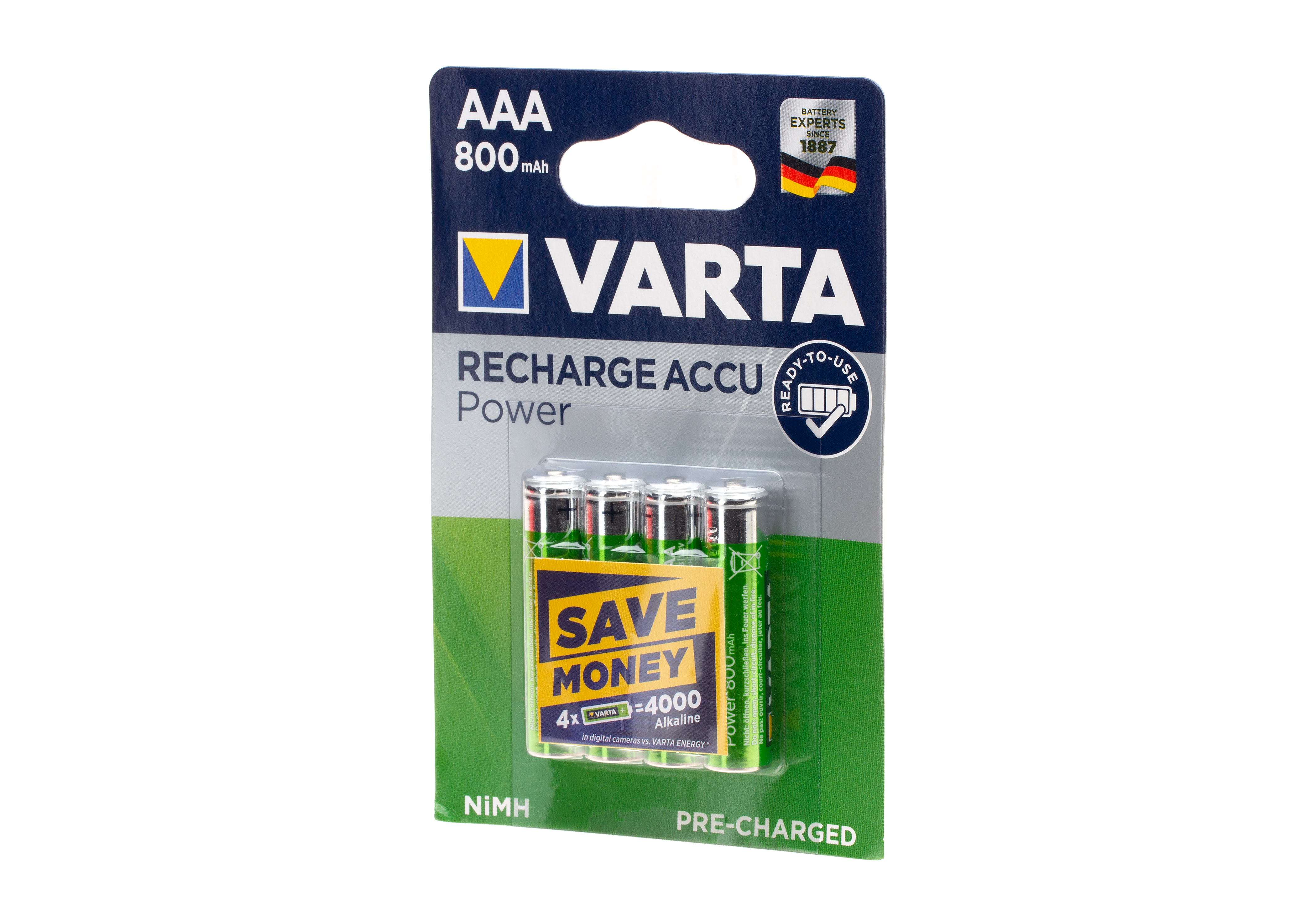 Rechargeable batteries AAA Varta Accu 800mAh