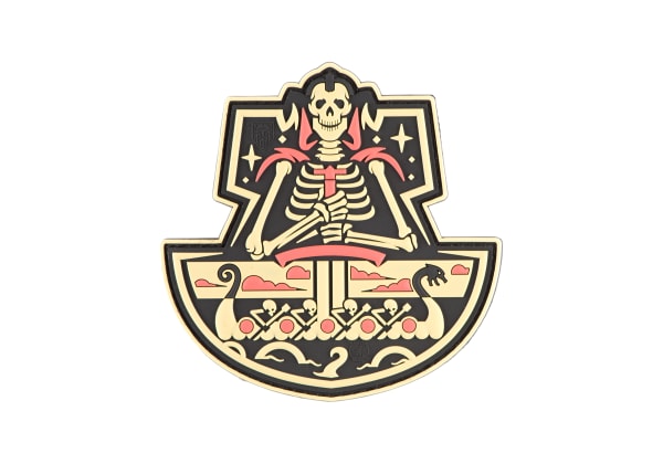 JTG Ghost Ship Skull Rubber Patch