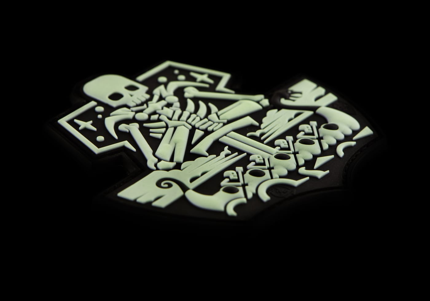 JTG Ghost Ship Skull Rubber Patch