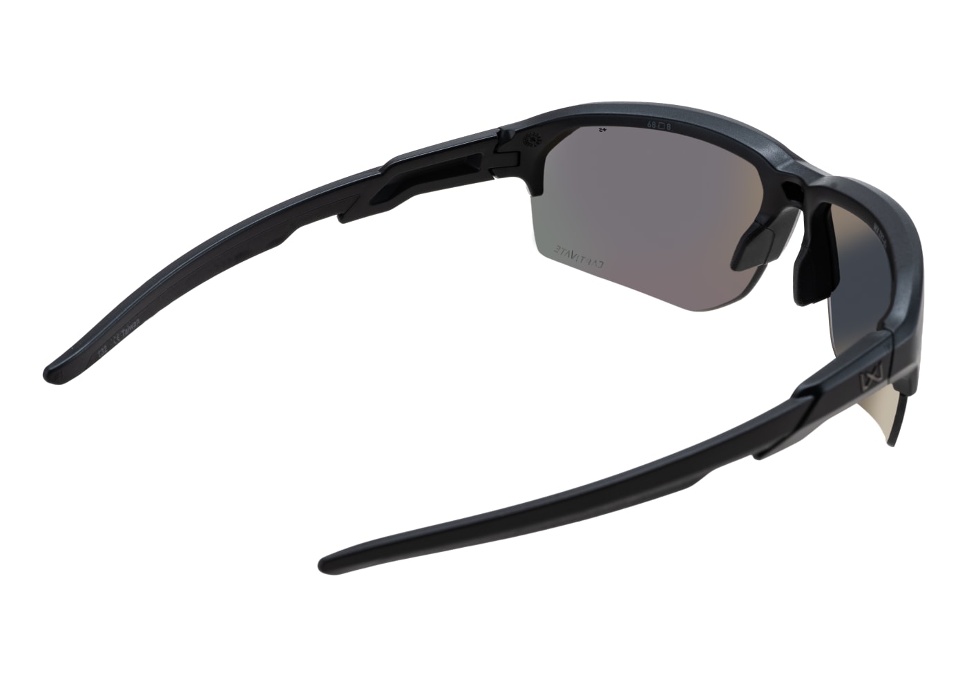 Wiley X JAKL Captivate Polarized Black Mirror Grey