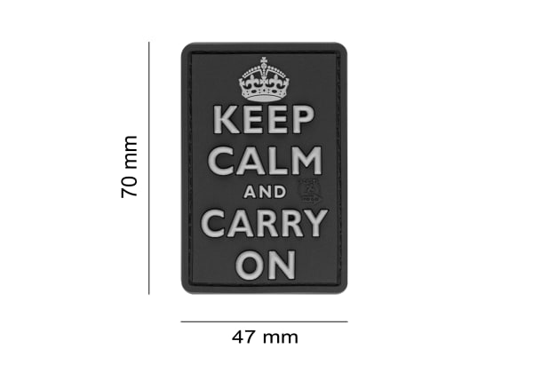 JTG Keep Calm Rubber Patch