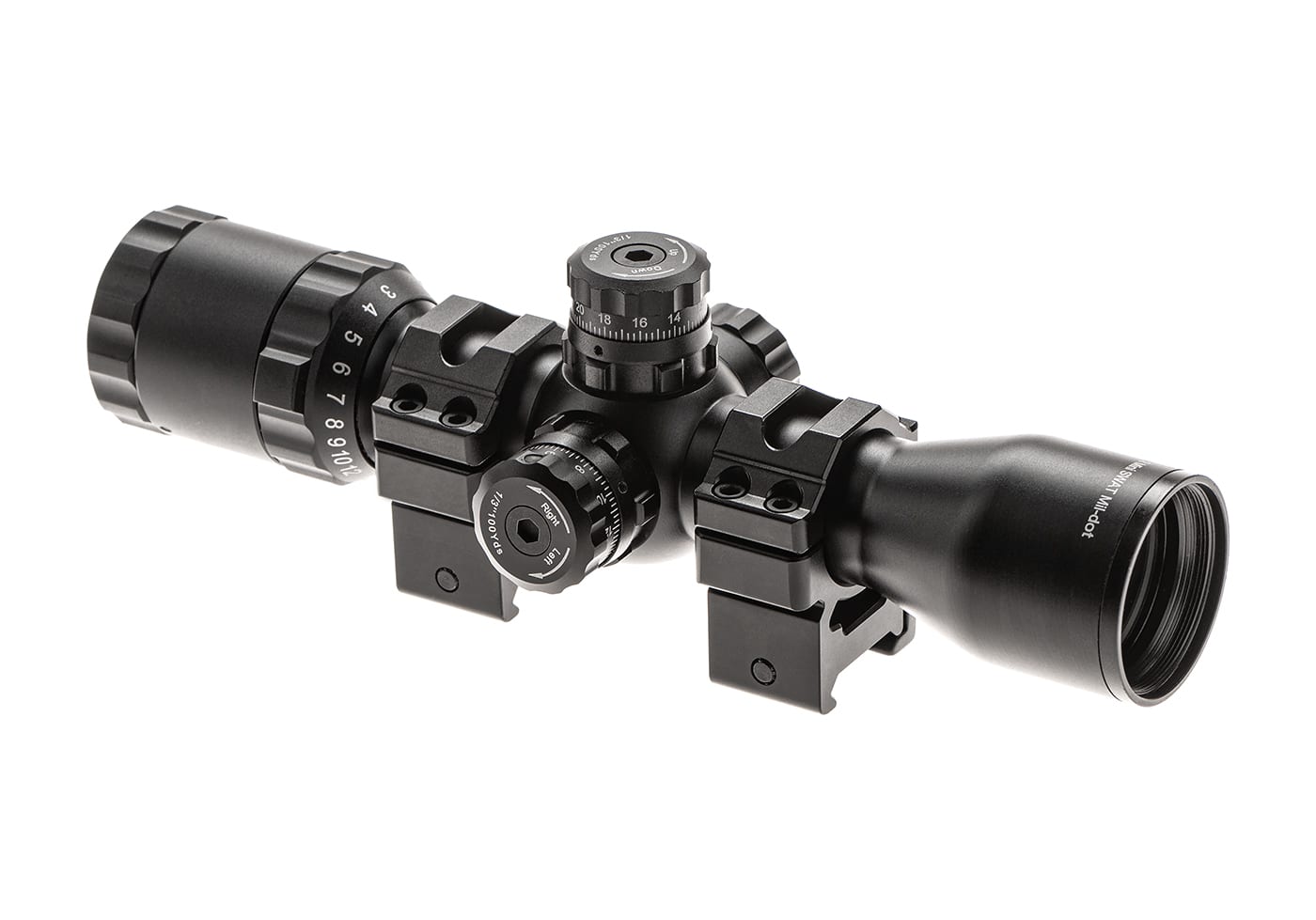 Leapers BugBuster 3-12X32 Scope Side AO Mil-Dot With QD Rings