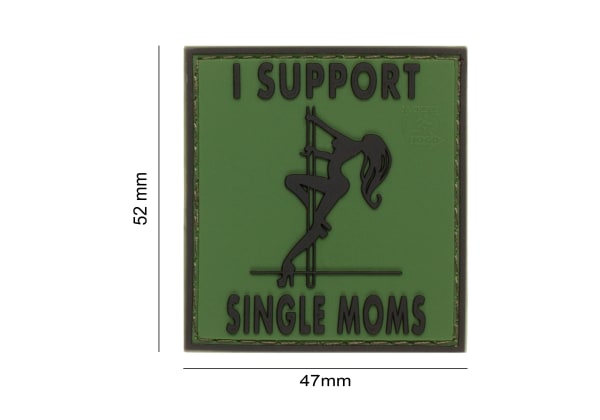 JTG I Support Single Mums Rubber Patch