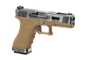 WE G-Force 17 SV Silver Barrel Metal Version GBB