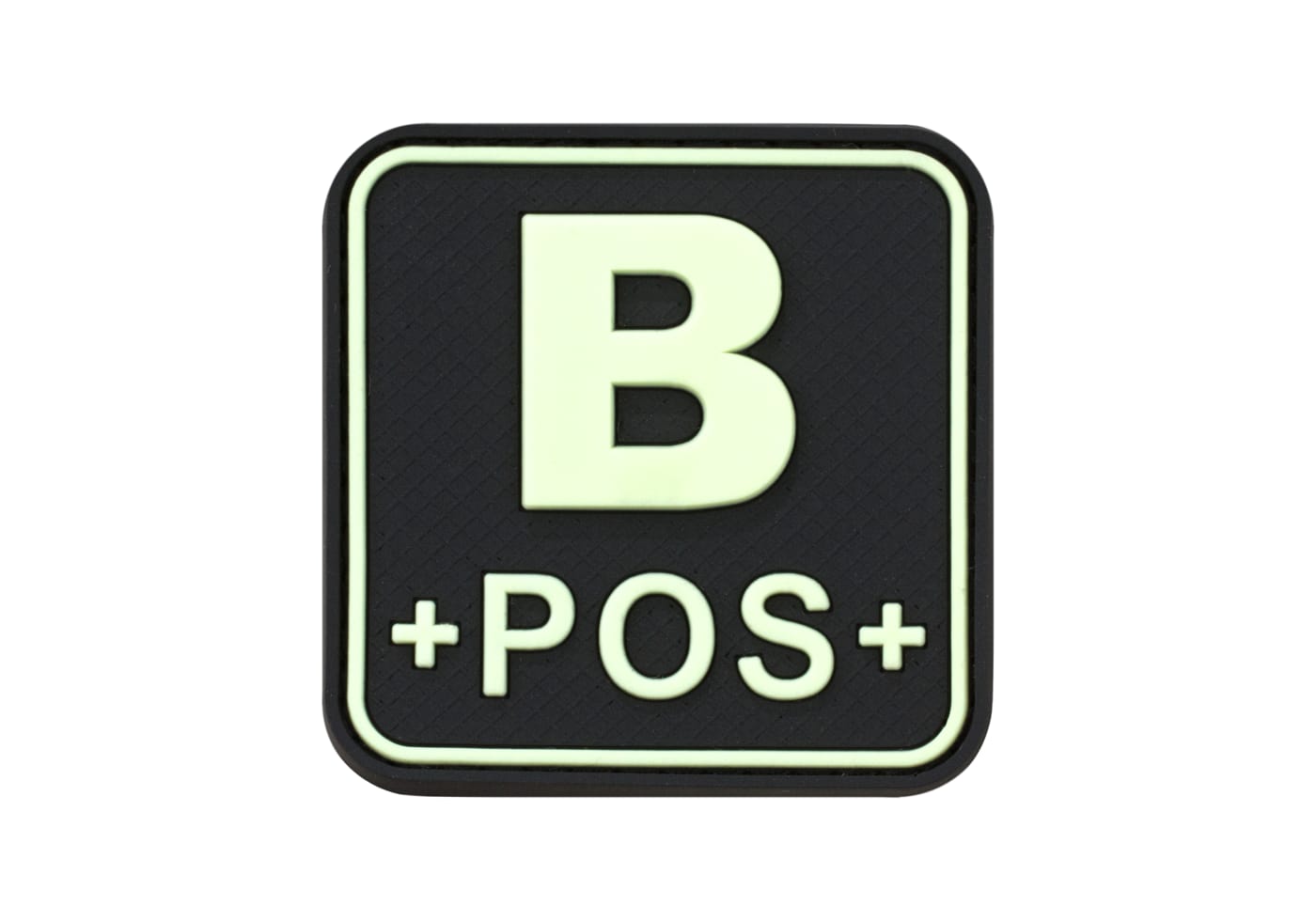 JTG Bloodtype Square Rubber Patch B Pos