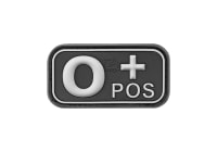 JTG Bloodtype Rubber Patch 0 Pos