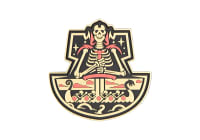 JTG Ghost Ship Skull Rubber Patch