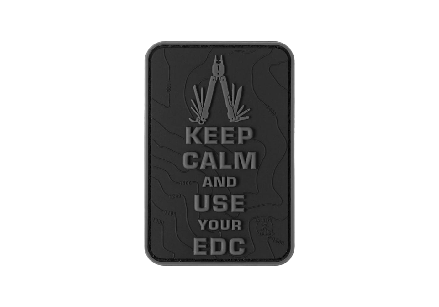 JTG Keep Calm EDC Rubber Patch