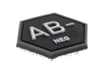 JTG Bloodgroup Hexagon Rubber Patch AB Neg