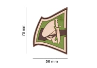 JTG Rebel Skull Rubber Patch