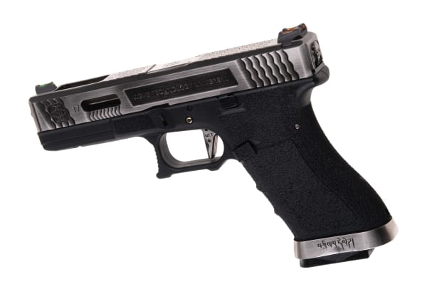 WE G-Force 17 SV Silver Barrel Metal Version GBB