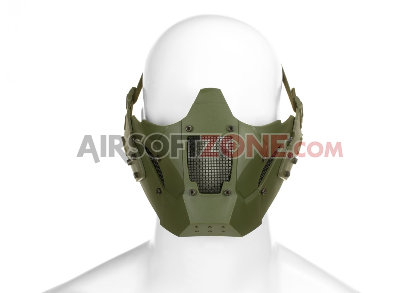 Tactical Steel Mesh Half Face Mask with Ear Protection Breathable Foldable  Mask