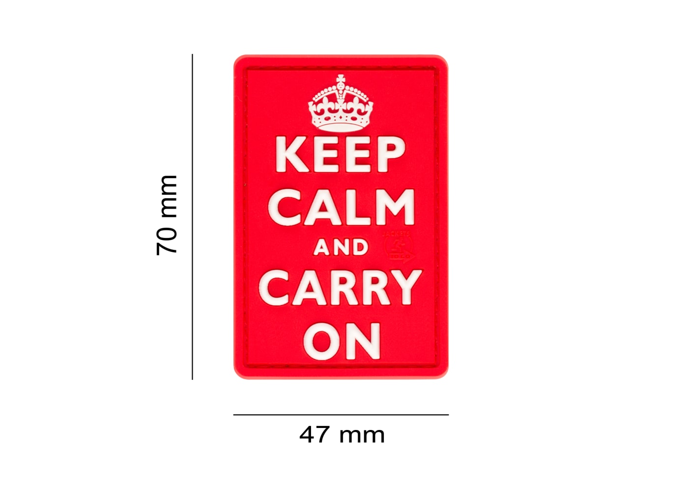 JTG Keep Calm Rubber Patch