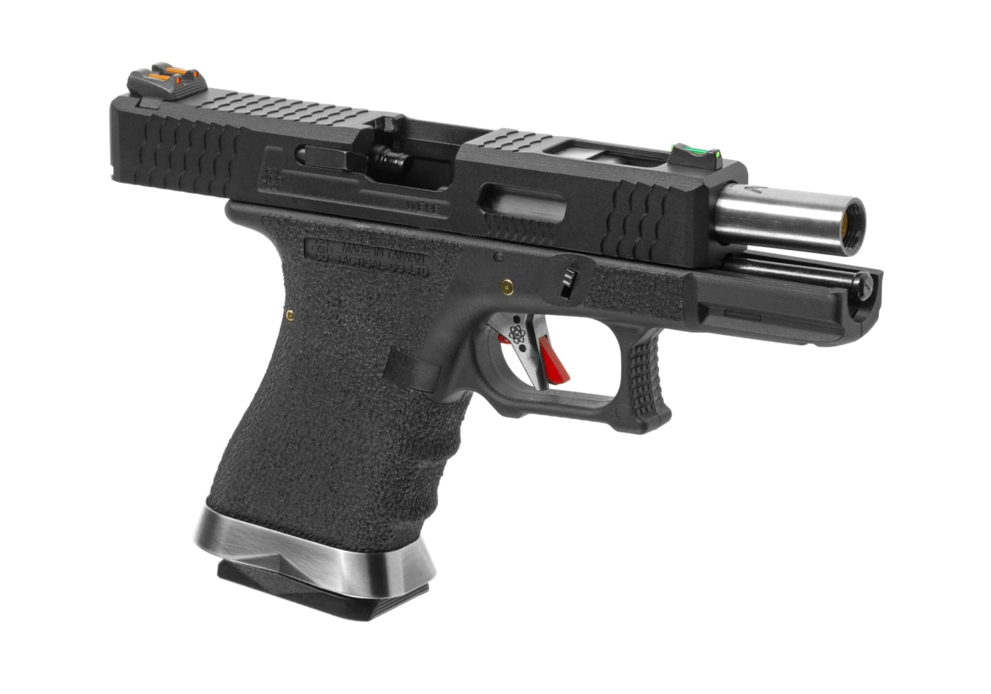 WE G-Force 19 BK Silver Barrel Metal Version GBB