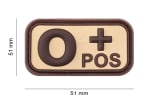 JTG Bloodtype Rubber Patch 0 Pos