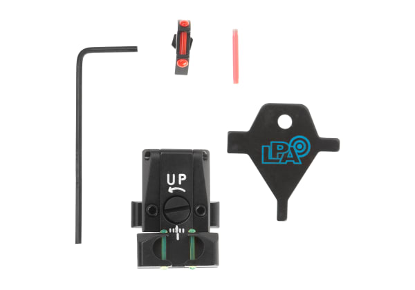 LPA Fiber Optic Sight Set for Glock 17/19