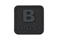 JTG Bloodtype Square Rubber Patch B Pos