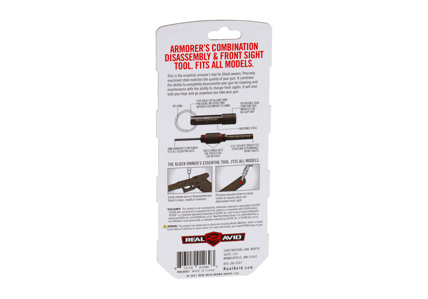 Real Avid 2-in-1 Tool für Glock