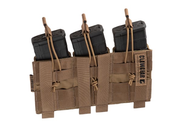 Clawgear 5.56mm Open Triple Mag Pouch Core