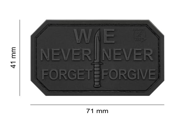 JTG Never Forget Rubber Patch