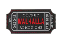 JTG Large Walhalla Ticket Rubber Patch