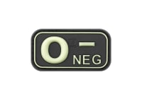 JTG Bloodtype Rubber Patch 0 Neg