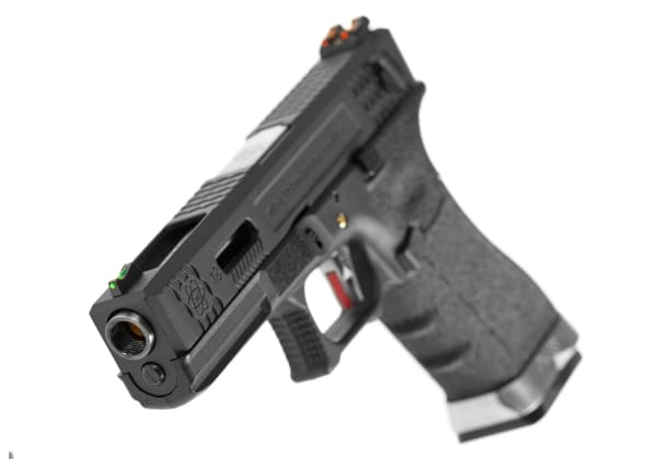 WE G-Force 18C BK Silver Barrel Metal Version GBB