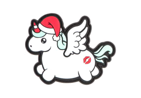 JTG Christmas Unicorn Rubber Patch