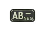 JTG Bloodtype Rubber Patch AB Neg