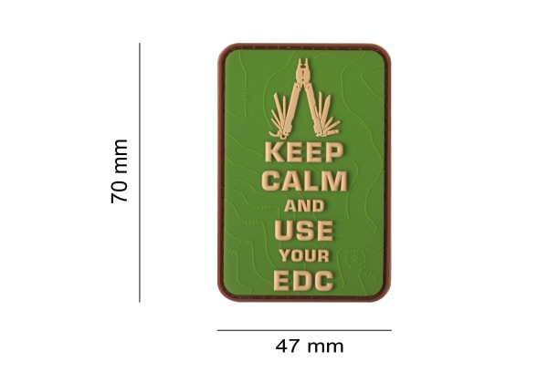 JTG Keep Calm EDC Rubber Patch