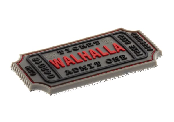 JTG Large Walhalla Ticket Rubber Patch
