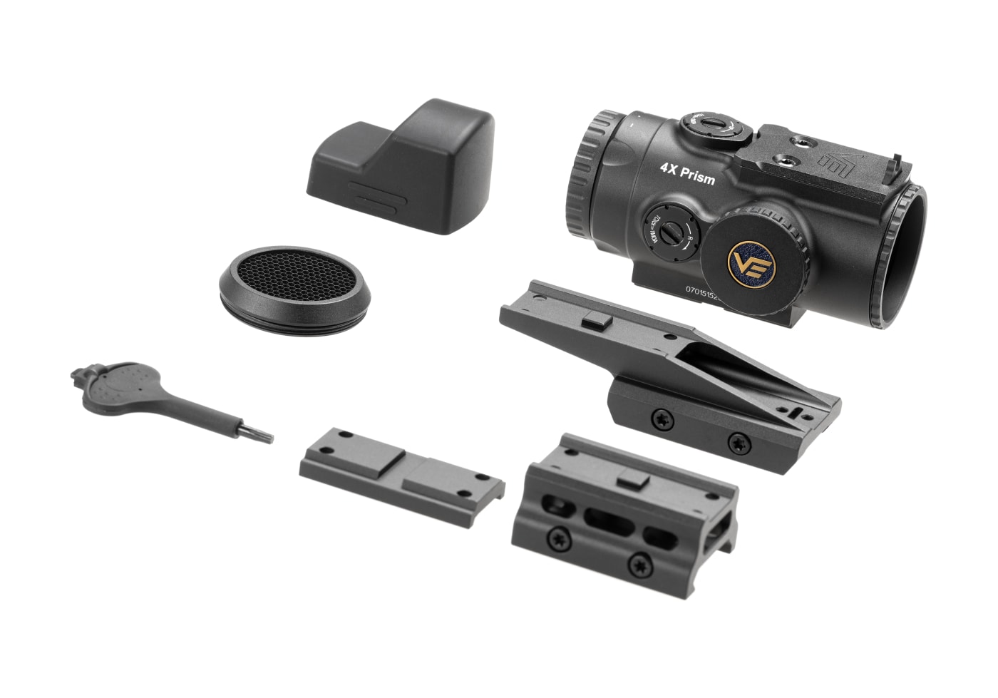 Vector Optics Paragon 4x24 Prism Scope Kit with Frenxy 1x17x24 RDS and Riser Mount