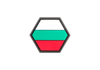JTG Hexagon Bulgarian Flag Rubber Patch