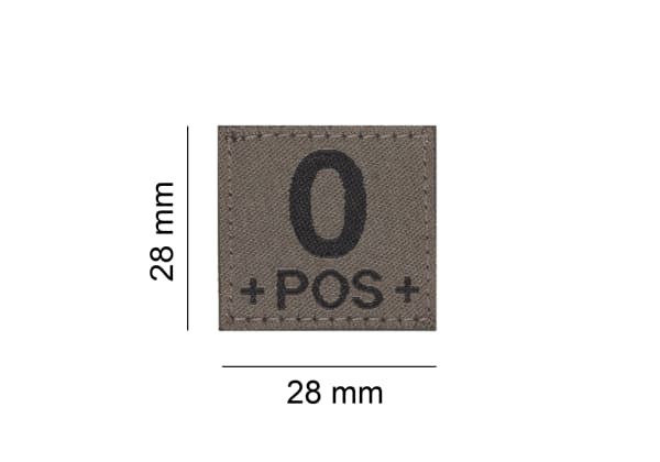Clawgear 0 Pos Bloodgroup Patch