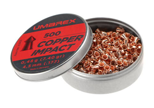 Walther 4.5mm Pointed Waisted Copper Pellets 0.48g 5x500rds