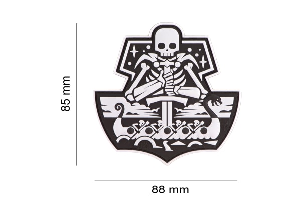 JTG Ghost Ship Skull Rubber Patch