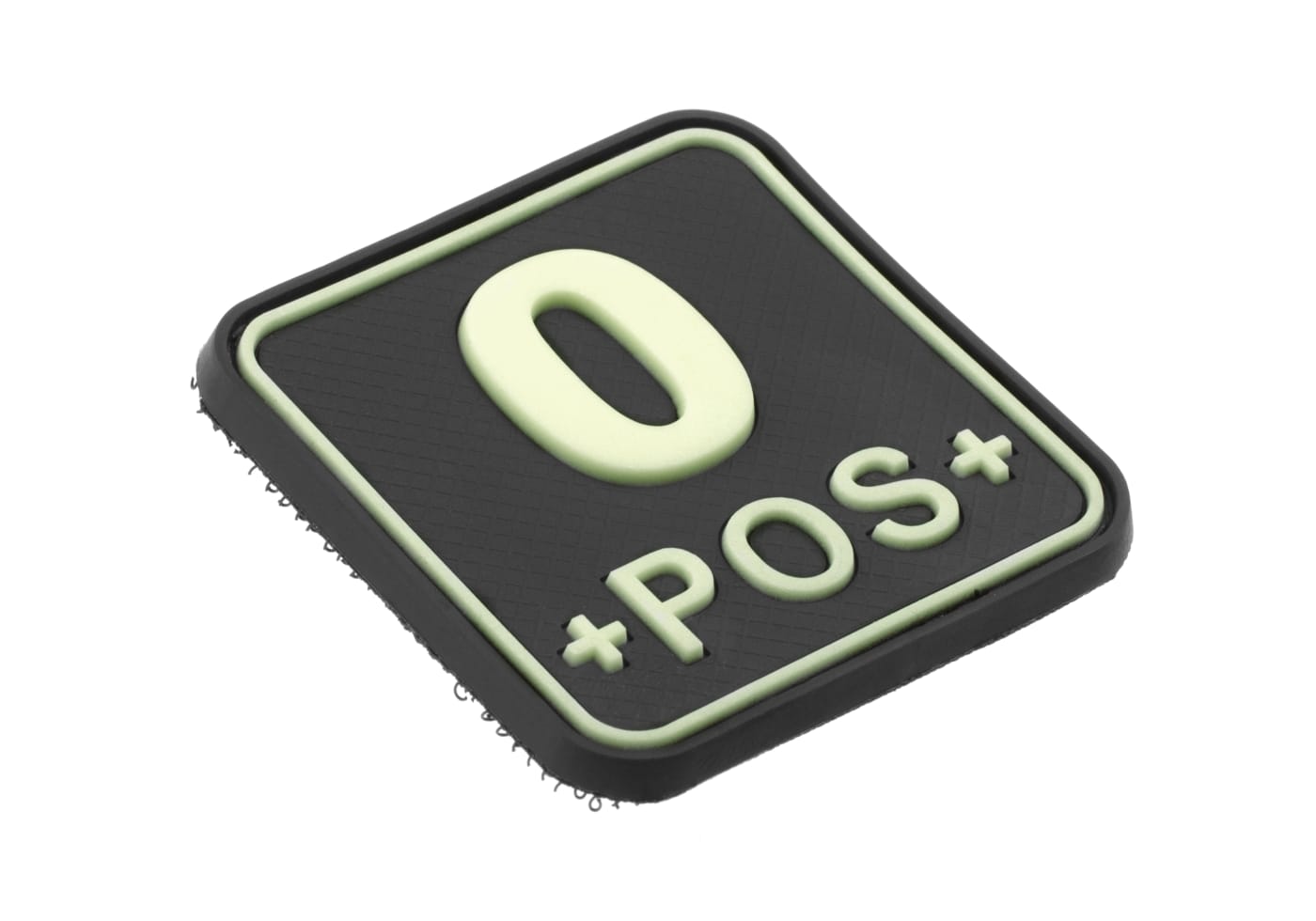 JTG Bloodtype Square Rubber Patch 0 Pos
