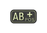 JTG Bloodtype Rubber Patch AB Pos