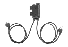Earmor M56 Dual Comm Tactical PTT for 2x Midland