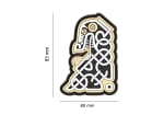 JTG Northman Tribal Dragon Ship Head Rubber Patch