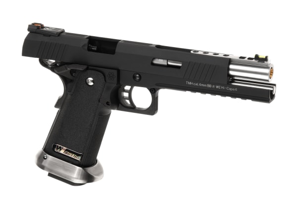 WE Hi-Capa 6 Force A Silver Barrel Full Metal GBB