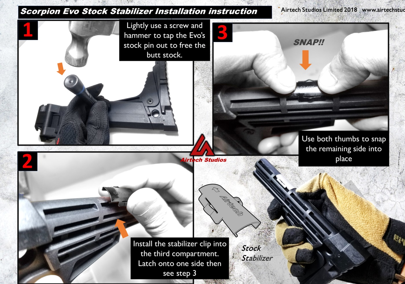 Airtech Studios SSU Stock Stabilizer Unit Scorpion Evo 3 A1