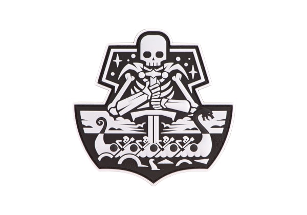 JTG Ghost Ship Skull Rubber Patch
