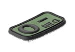 JTG Bloodtype Rubber Patch 0 Neg