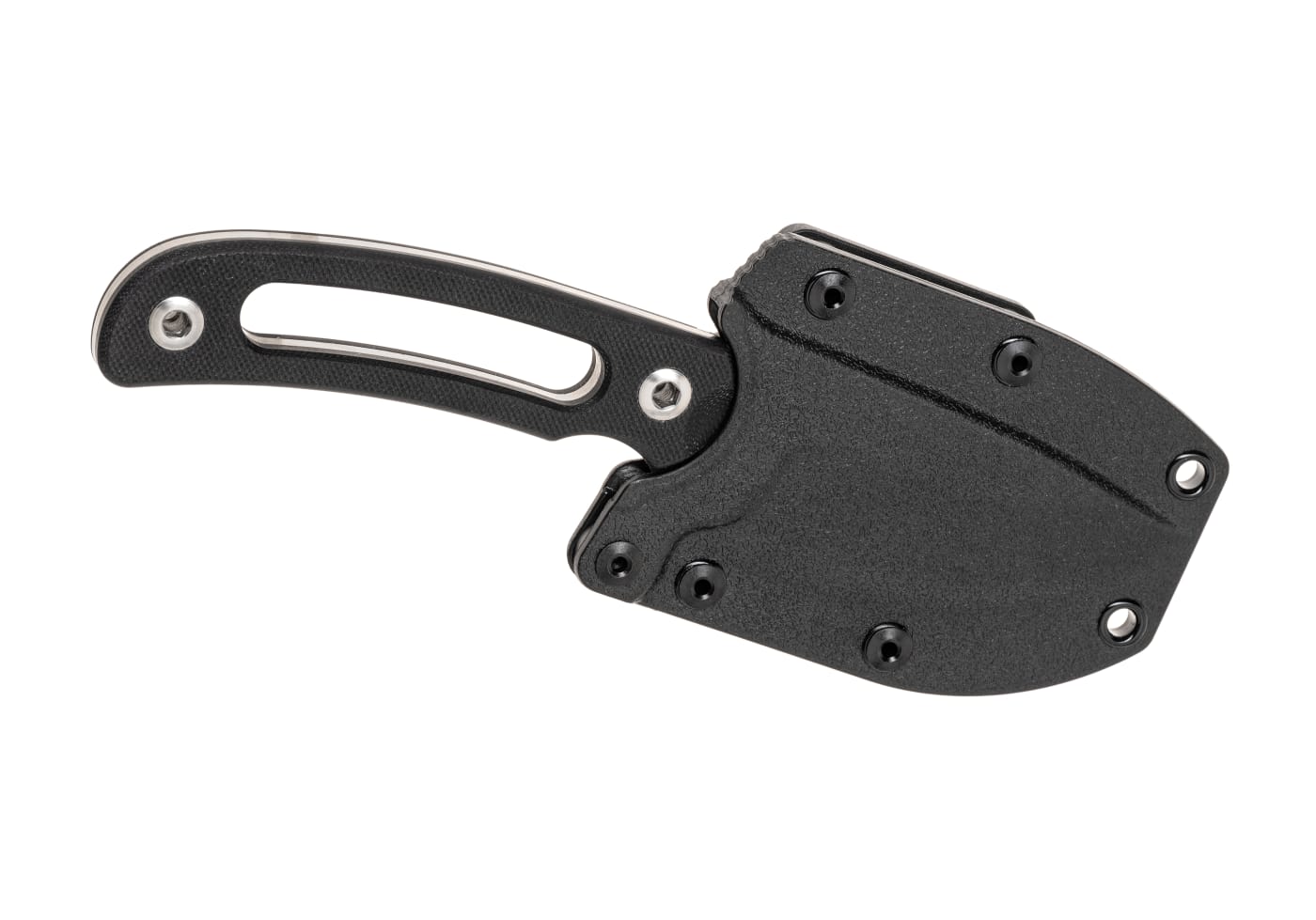 Defcon D2 Fixed Blade Silver Flecks Handle